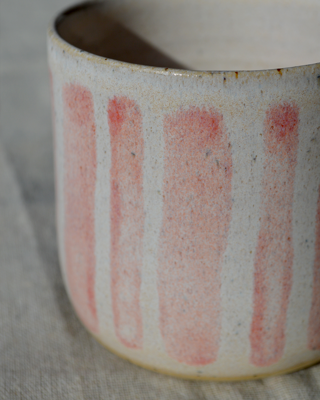 Red Striped Tumbler