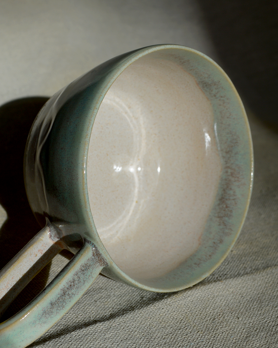 Green Angled Mug
