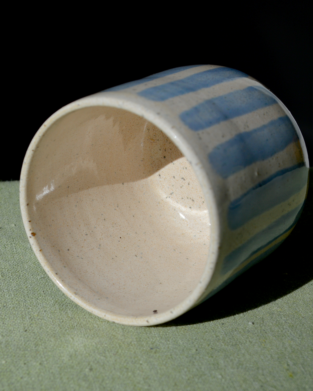 Blue Striped Tumbler