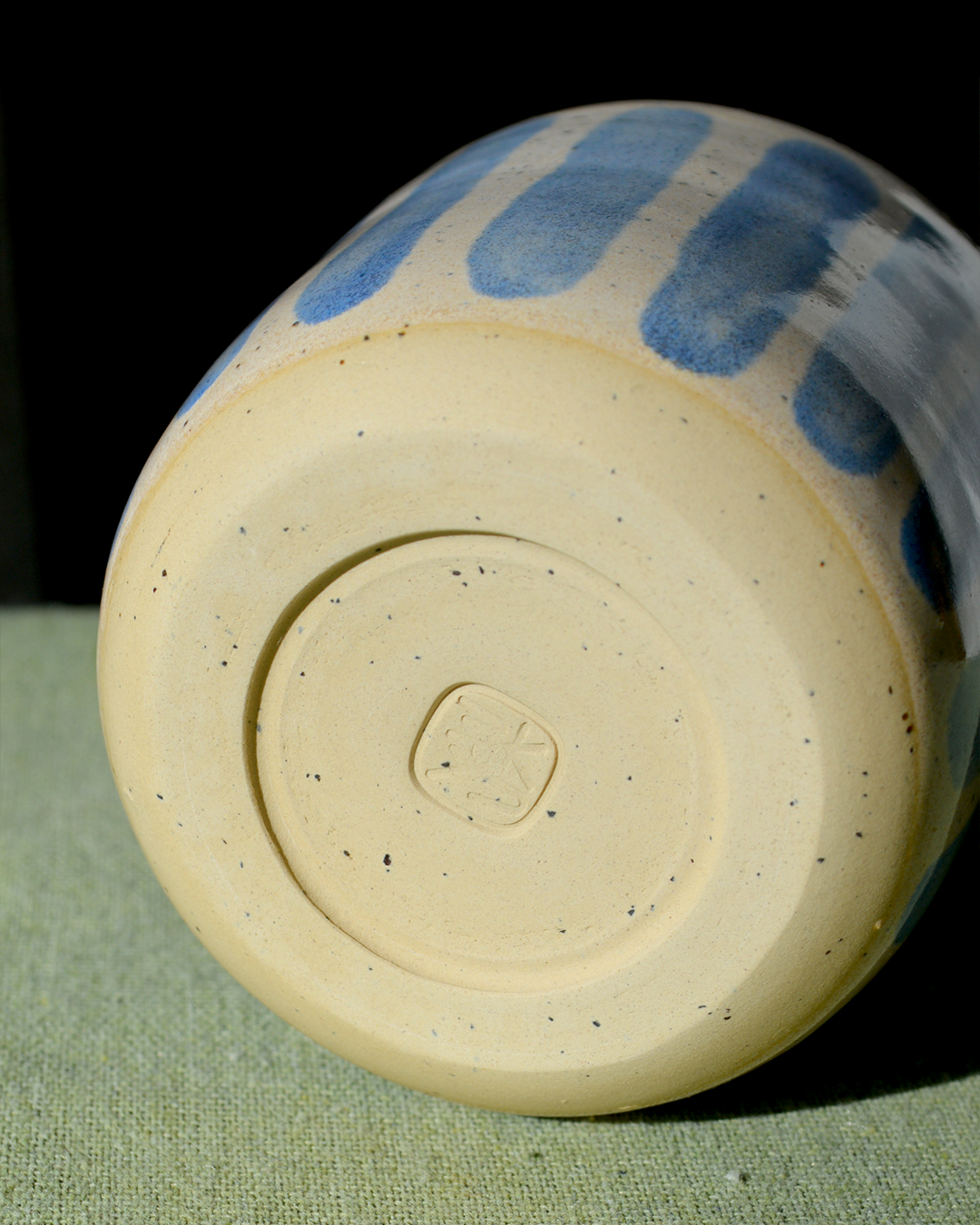 Blue Striped Tumbler