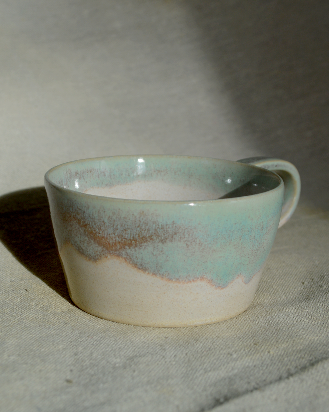 Green Angled Mug