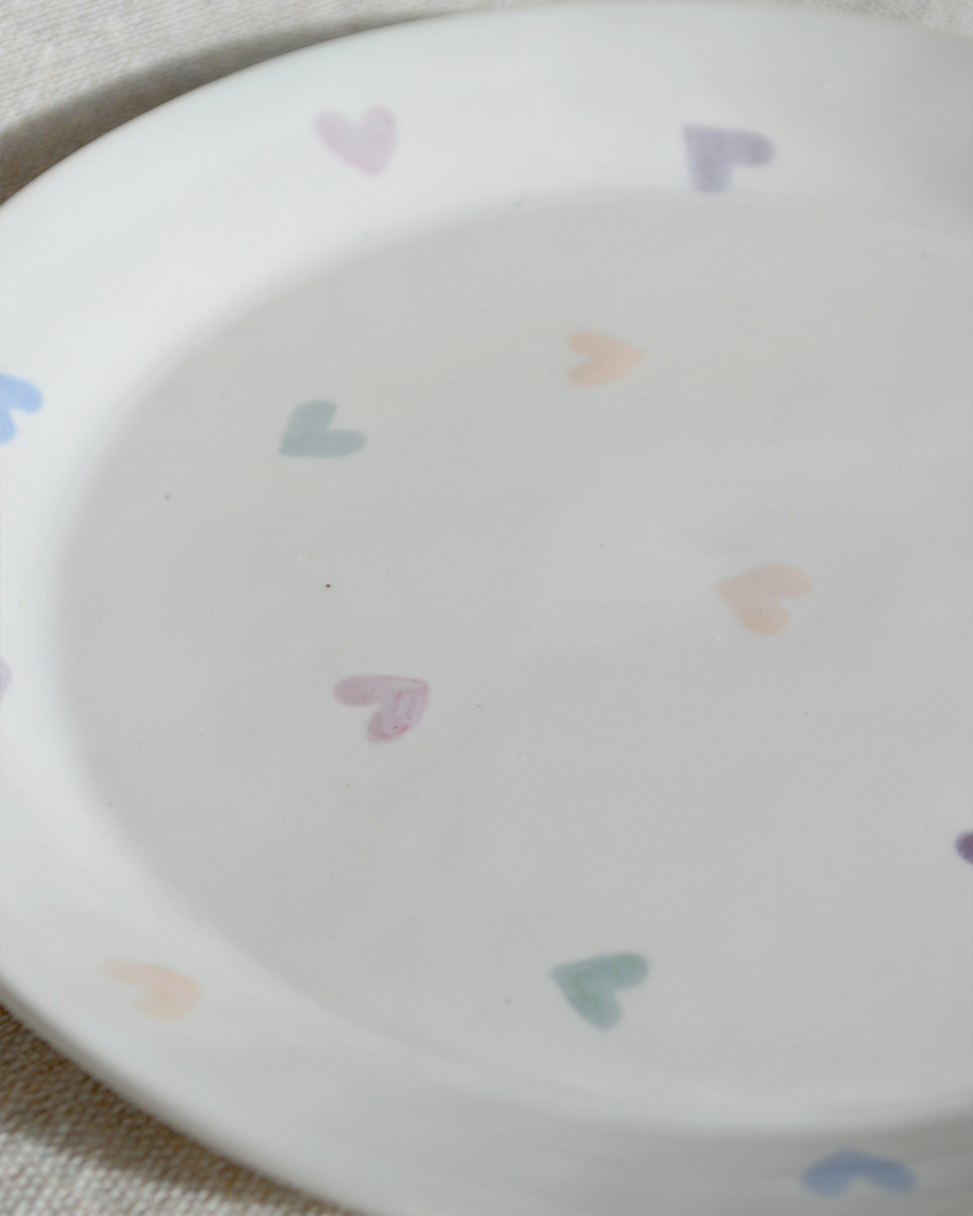 Colourful Hearts Side Plate