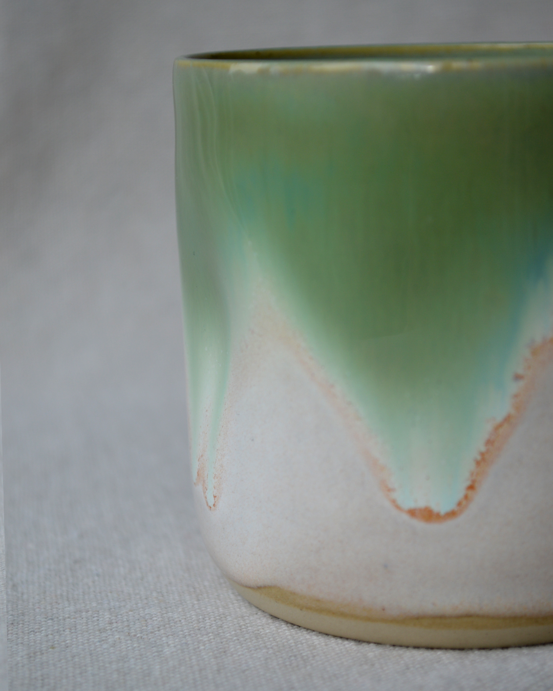 Green Pinched Tumbler