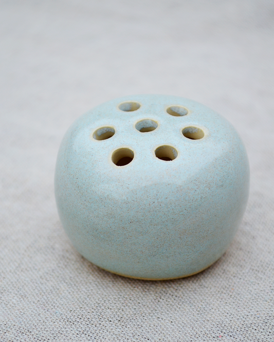 Blue Round Flower Vase