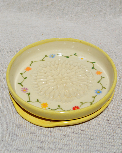 Flower Garlic Grater + Spoon Rest Set