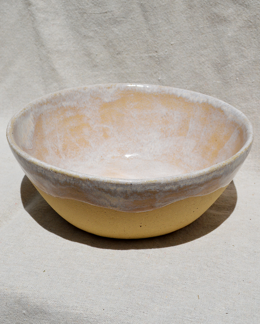 Mottled Tan Large Bowl