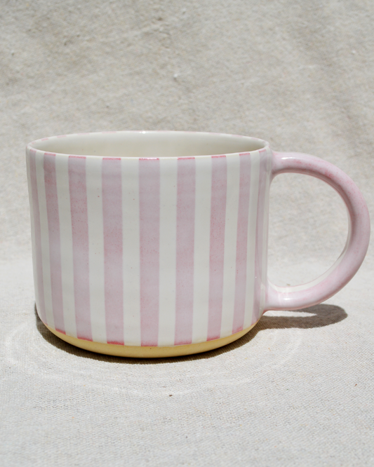 Pink-Striped Mug