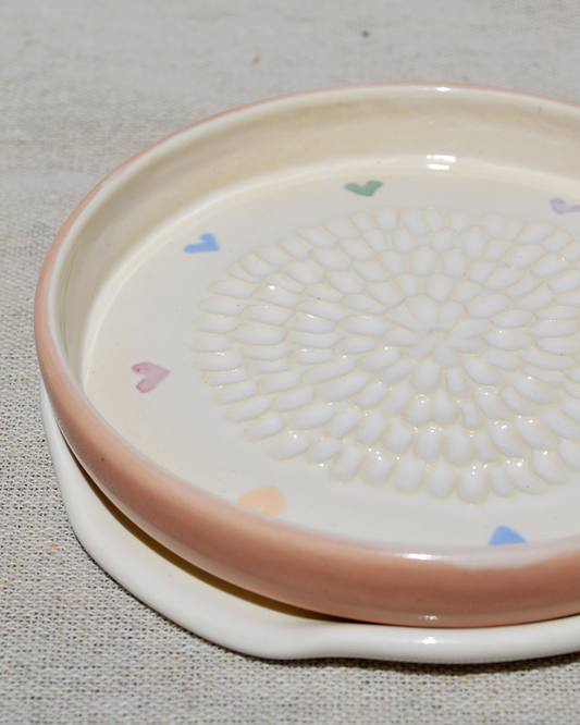 Hearts Garlic Grater + Spoon Rest Set