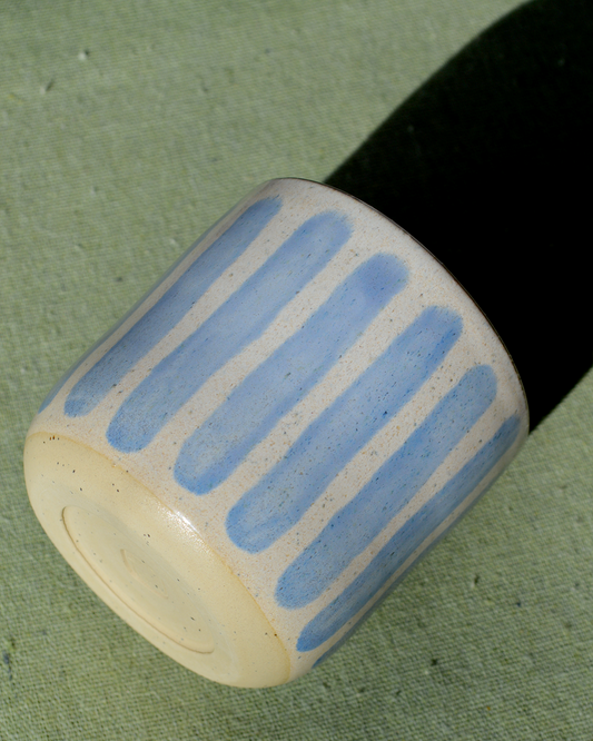 Blue Striped Tumbler