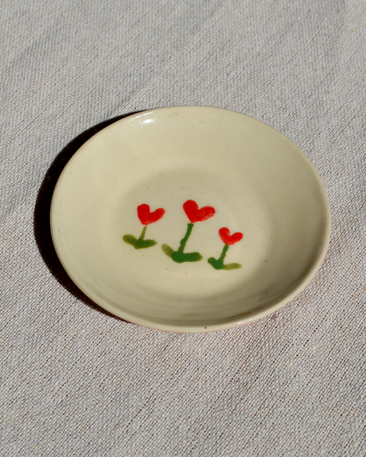 Heart Flowers Trinket Dish