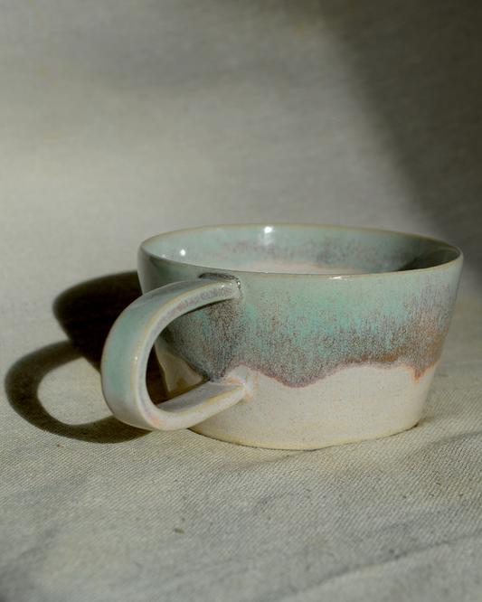Green Angled Mug