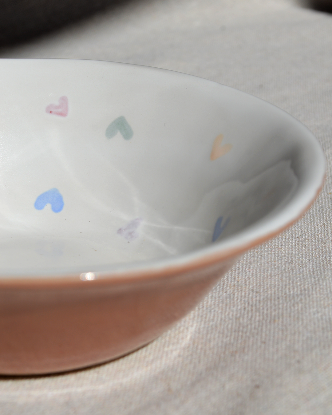 Colourful Hearts Dessert Bowl