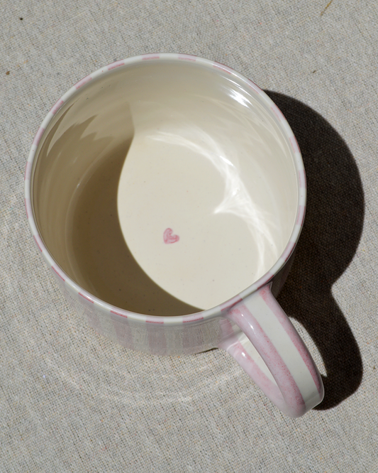 Pink-Striped Mug