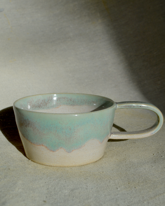 Green Angled Mug