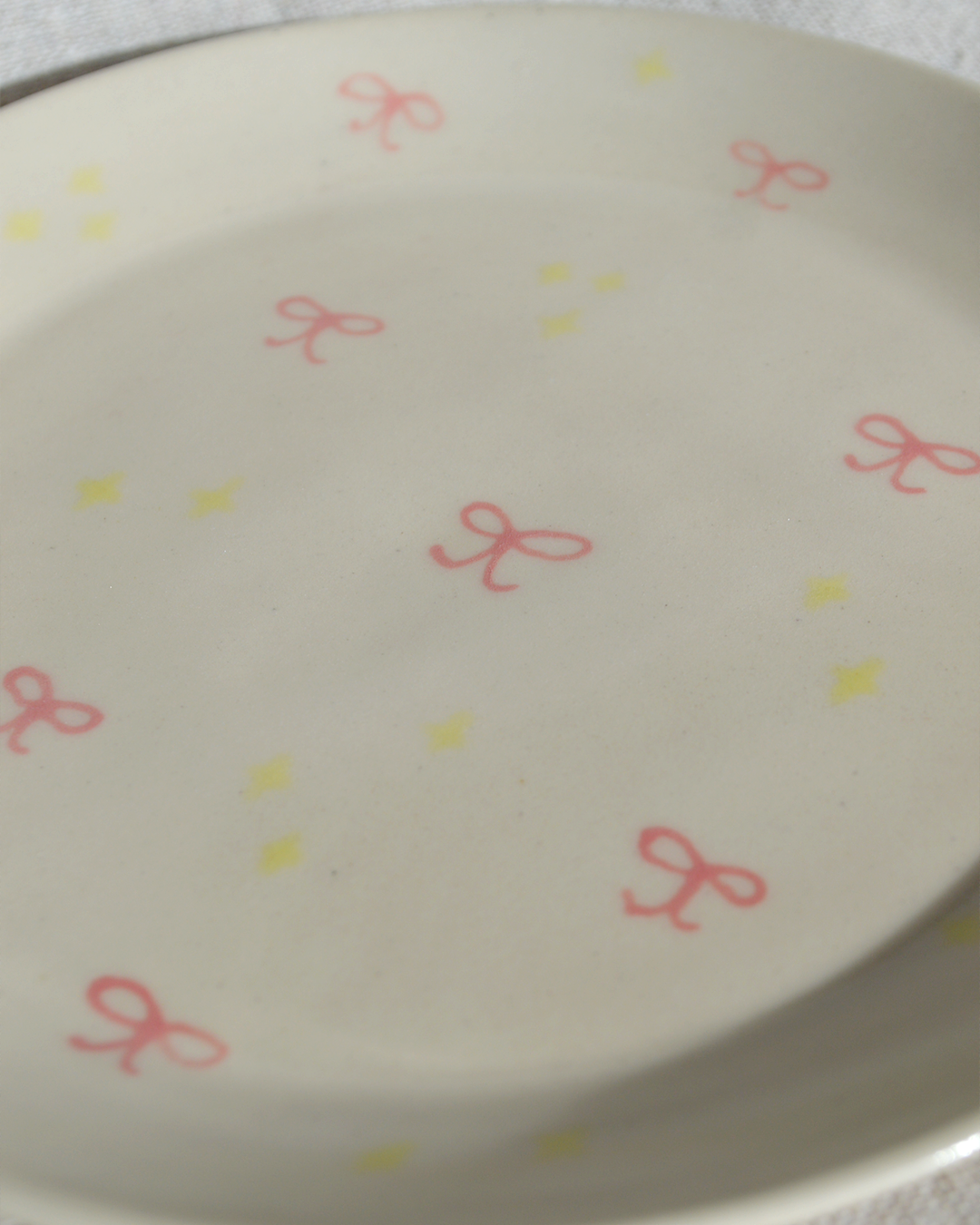 Pink Bows Side Plate