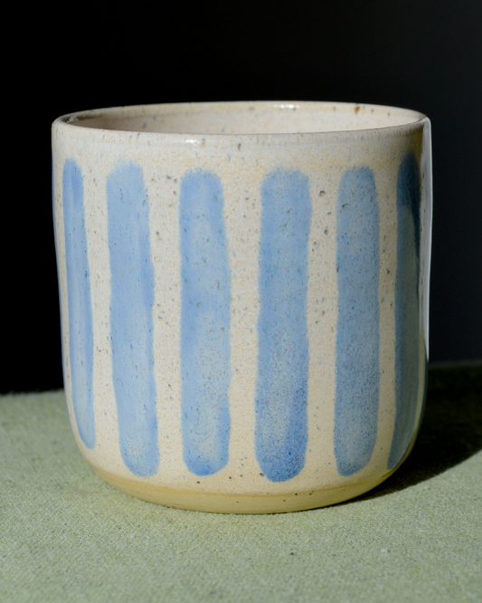 Blue Striped Tumbler