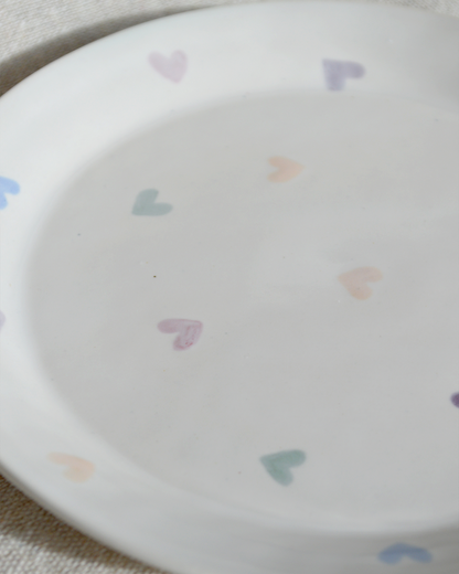 Colourful Hearts Side Plate