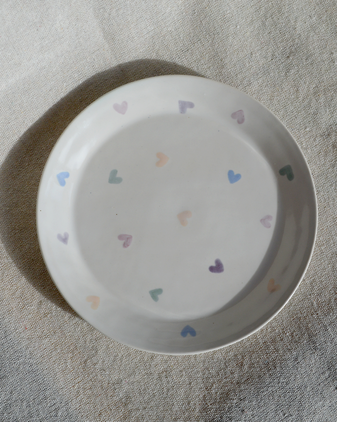 Colourful Hearts Side Plate
