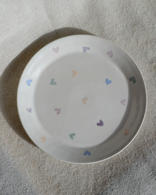 Colourful Hearts Side Plate