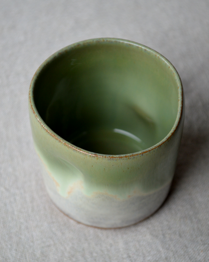Pinched Green Tumbler