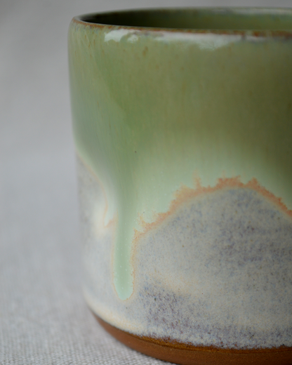 Pinched Green Tumbler