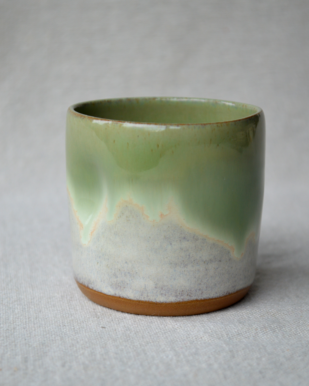 Pinched Green Tumbler