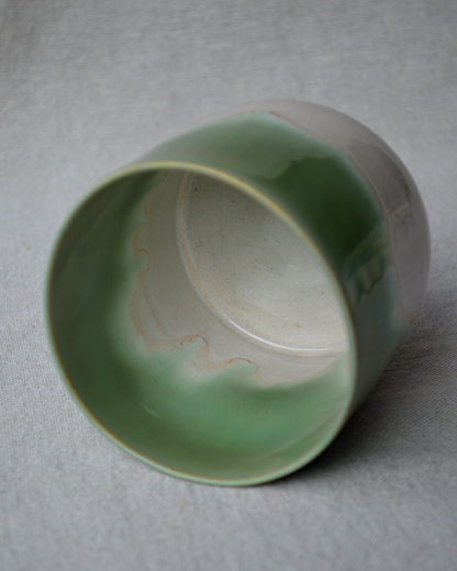 Green Pinched Tumbler