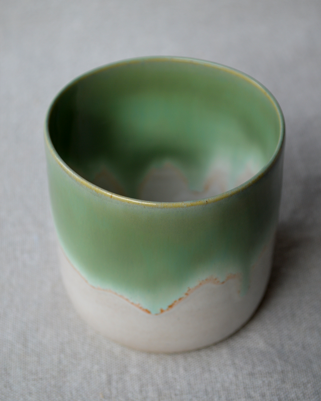 Green Pinched Tumbler