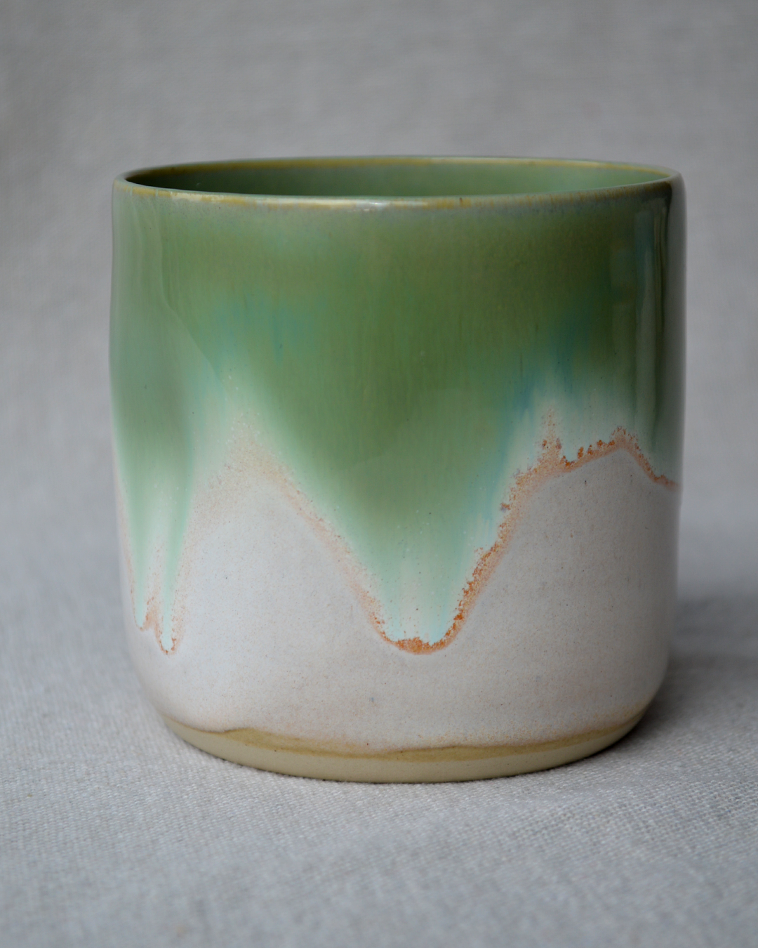 Green Pinched Tumbler