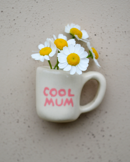 Mum Mug Fresh Flower Magnet (Cool Mum)