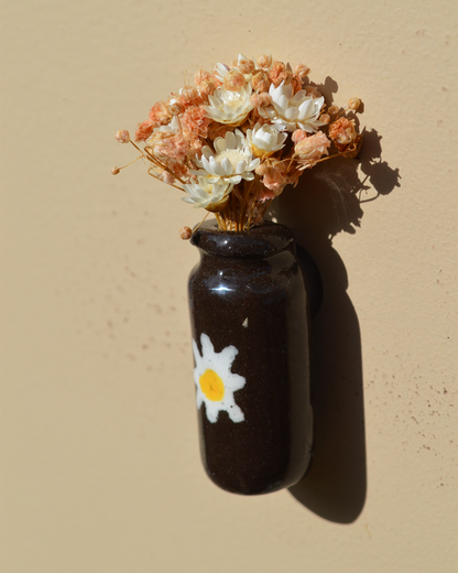 Dried Flower White Flower Vase Magnet