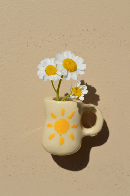 Fresh Flower Sun Mug Magnet
