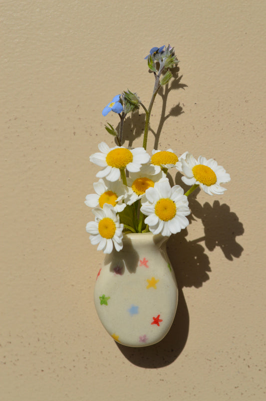 Fresh Flower Colourful Stars Vase Magnet