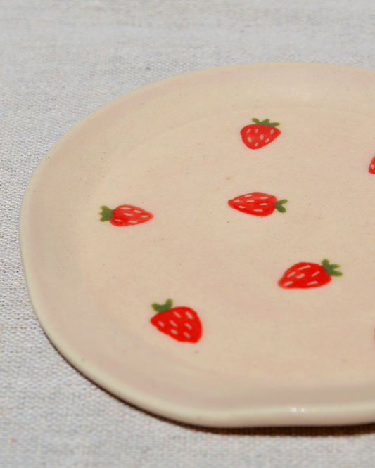 Pink Strawberry Spoon Rest