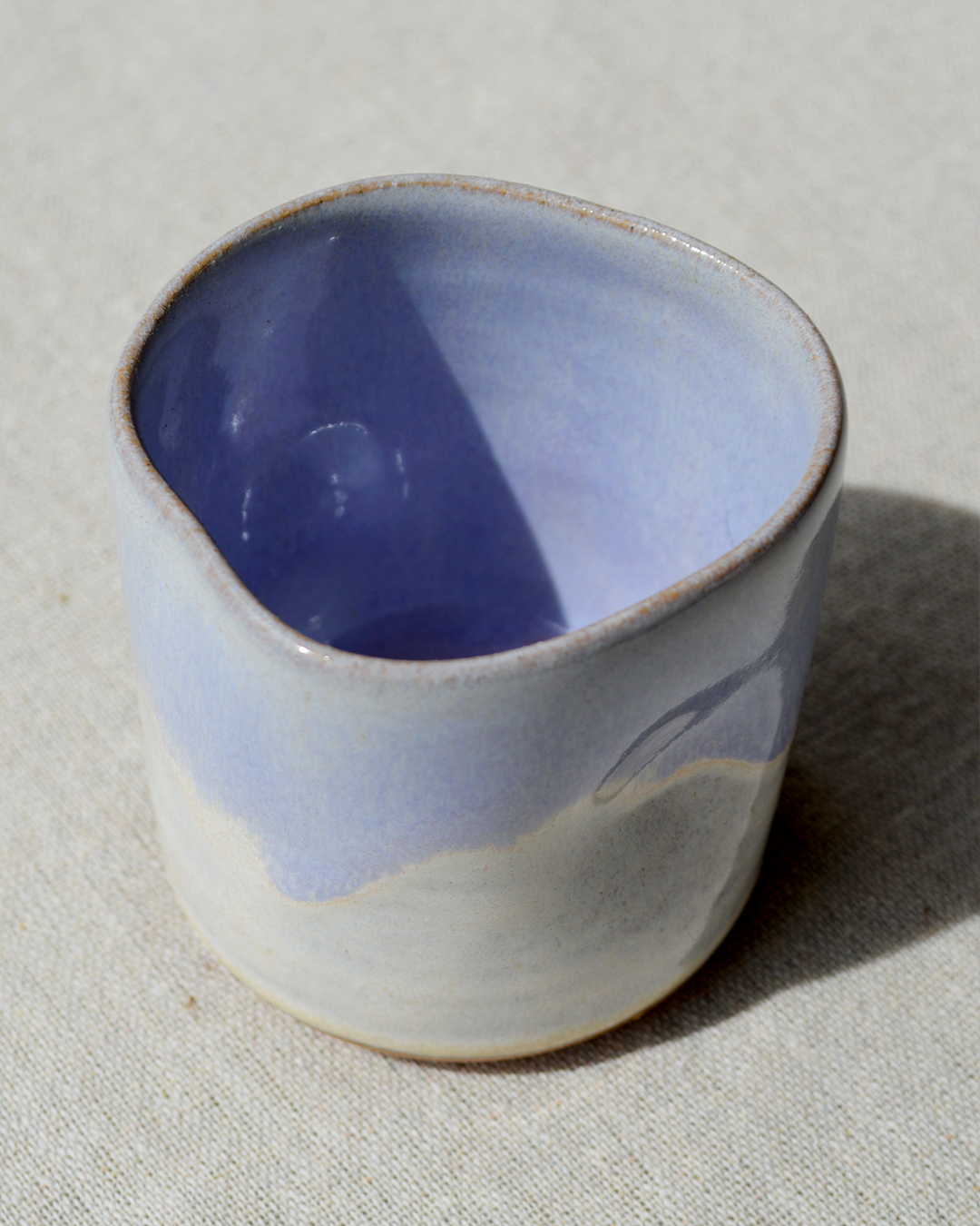 Pinched Blue Tumbler