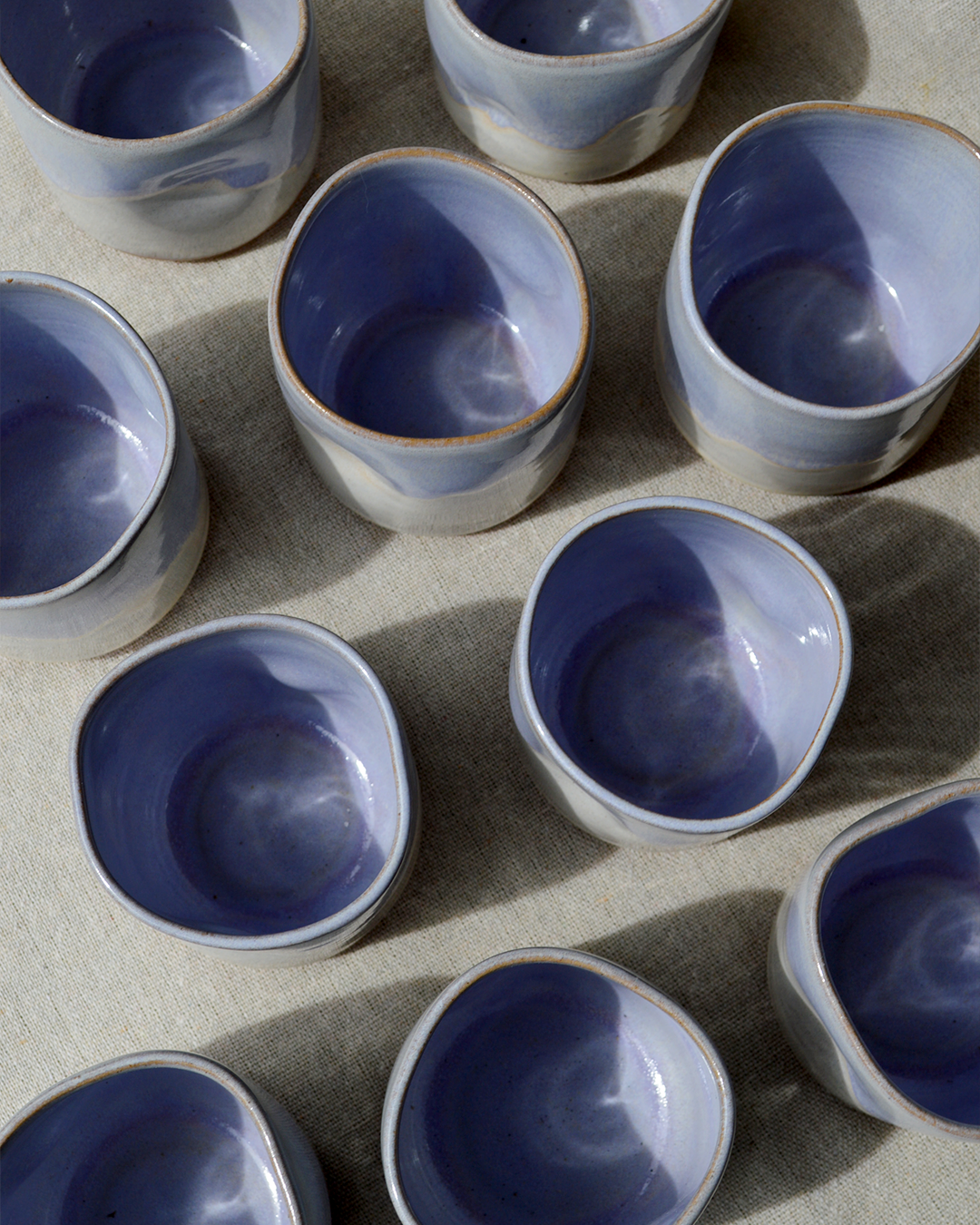 Pinched Blue Tumbler