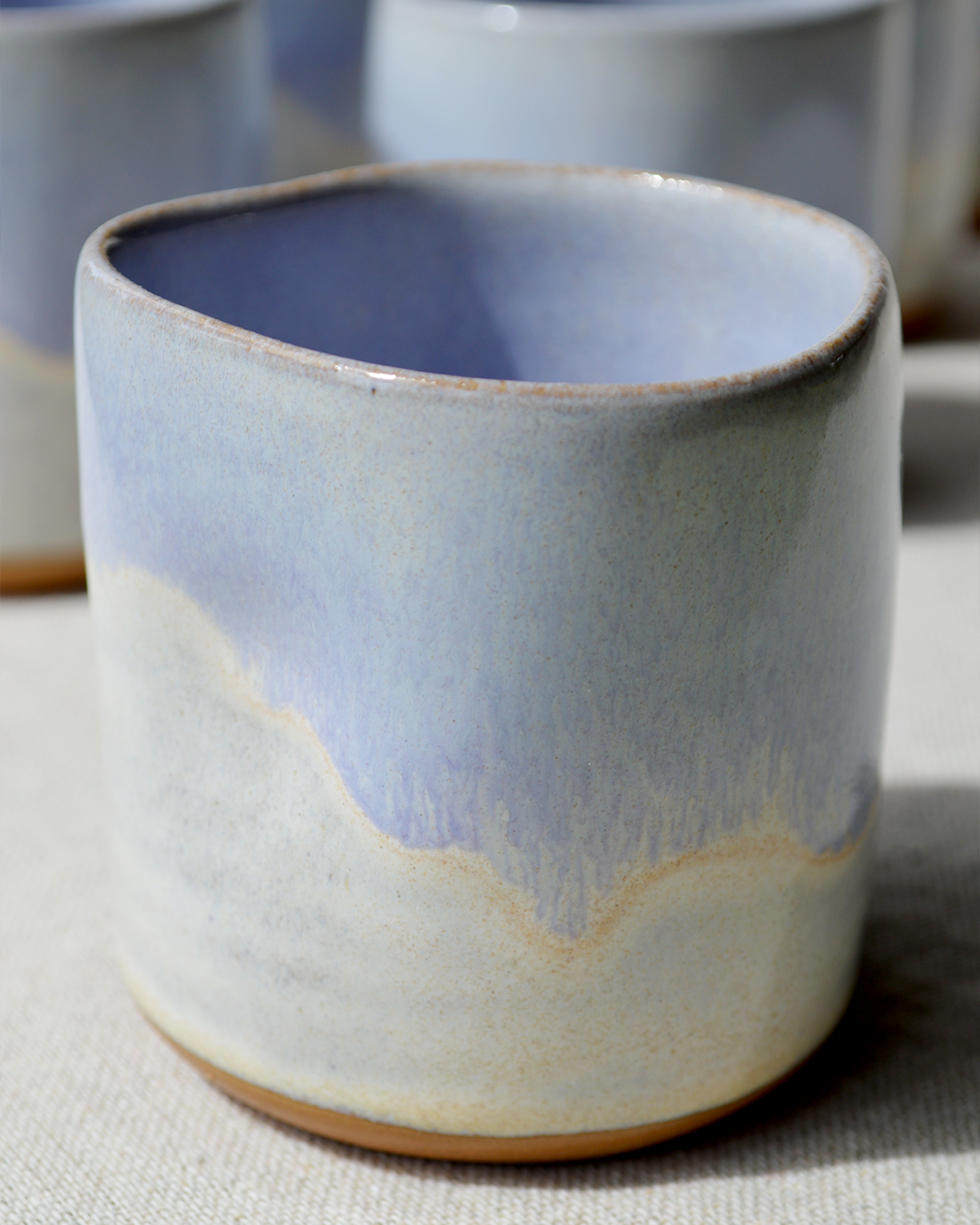 Pinched Blue Tumbler