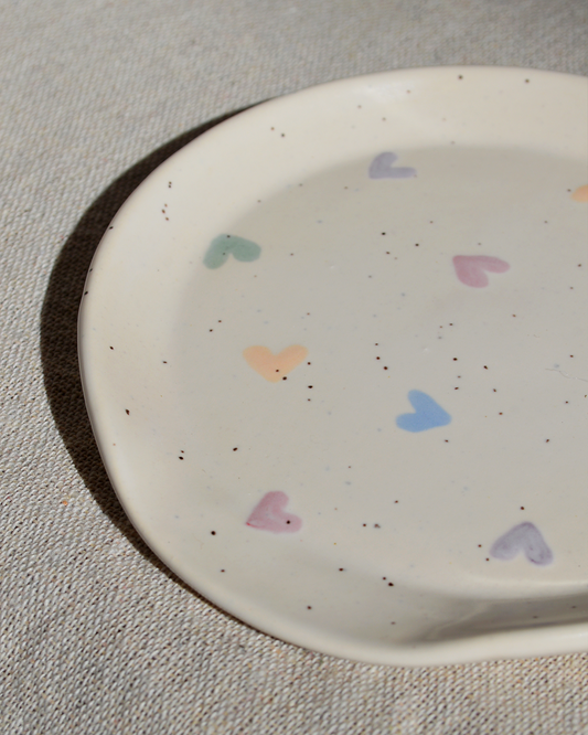 Speckled Hearts Spoon Rest