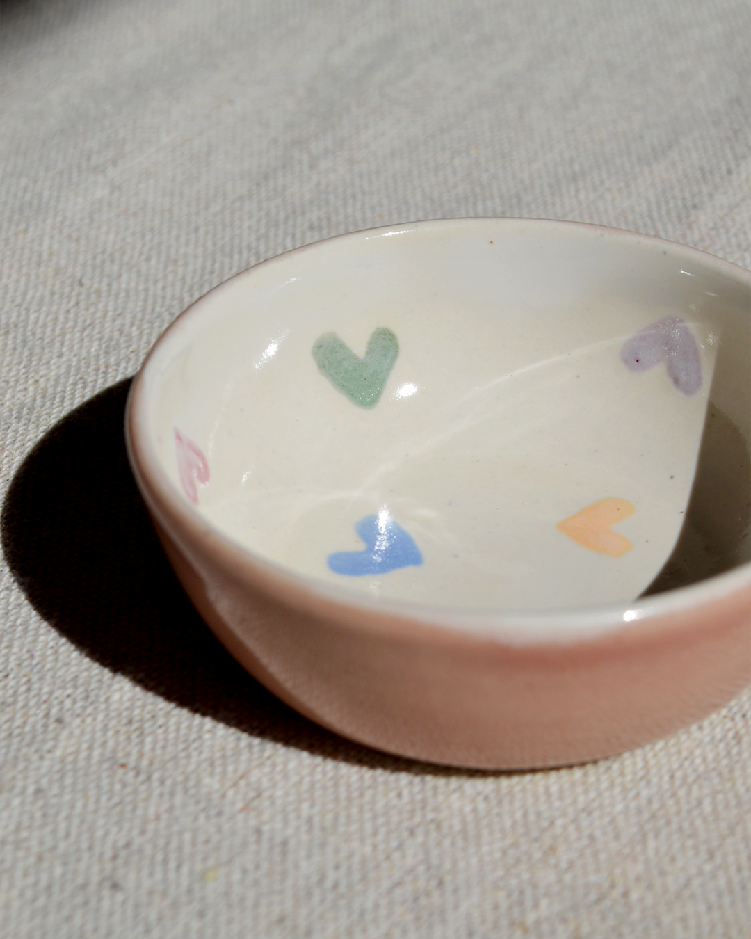 Colourful Hearts Trinket Dish