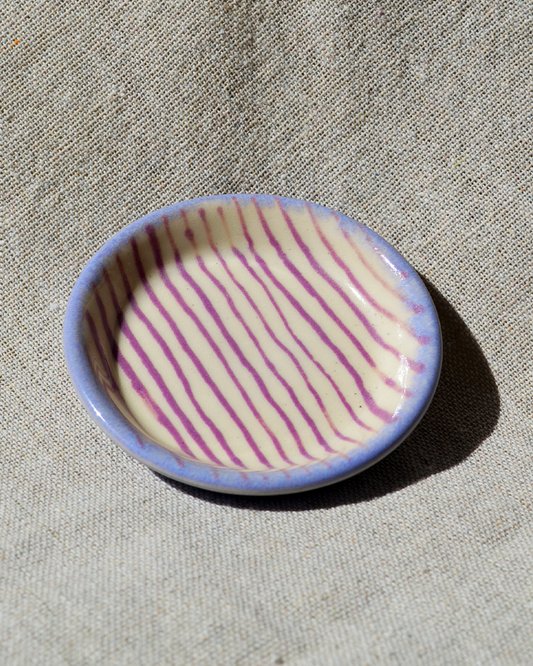 Purple-striped Trinket Dish