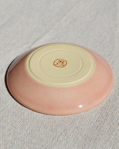 Pink Flowers Trinket Dish