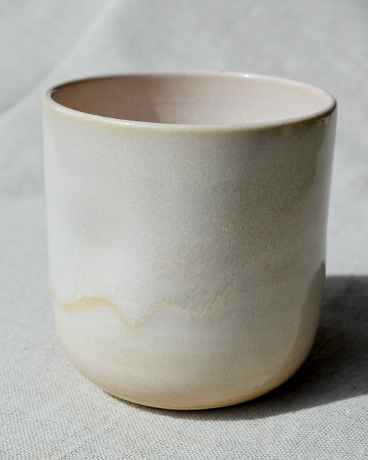 Cream Pinched Tumbler