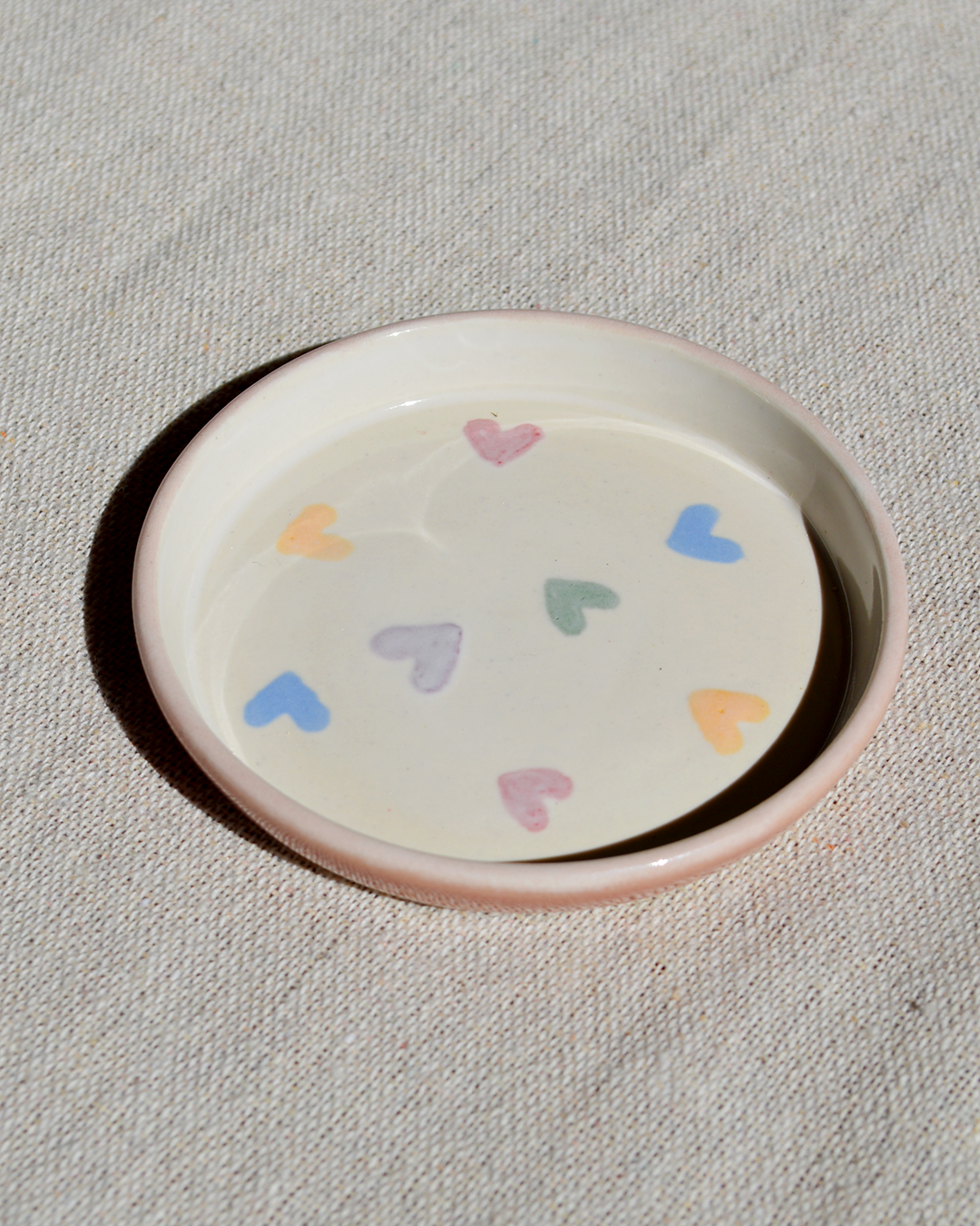 Colourful Hearts Trinket Dish