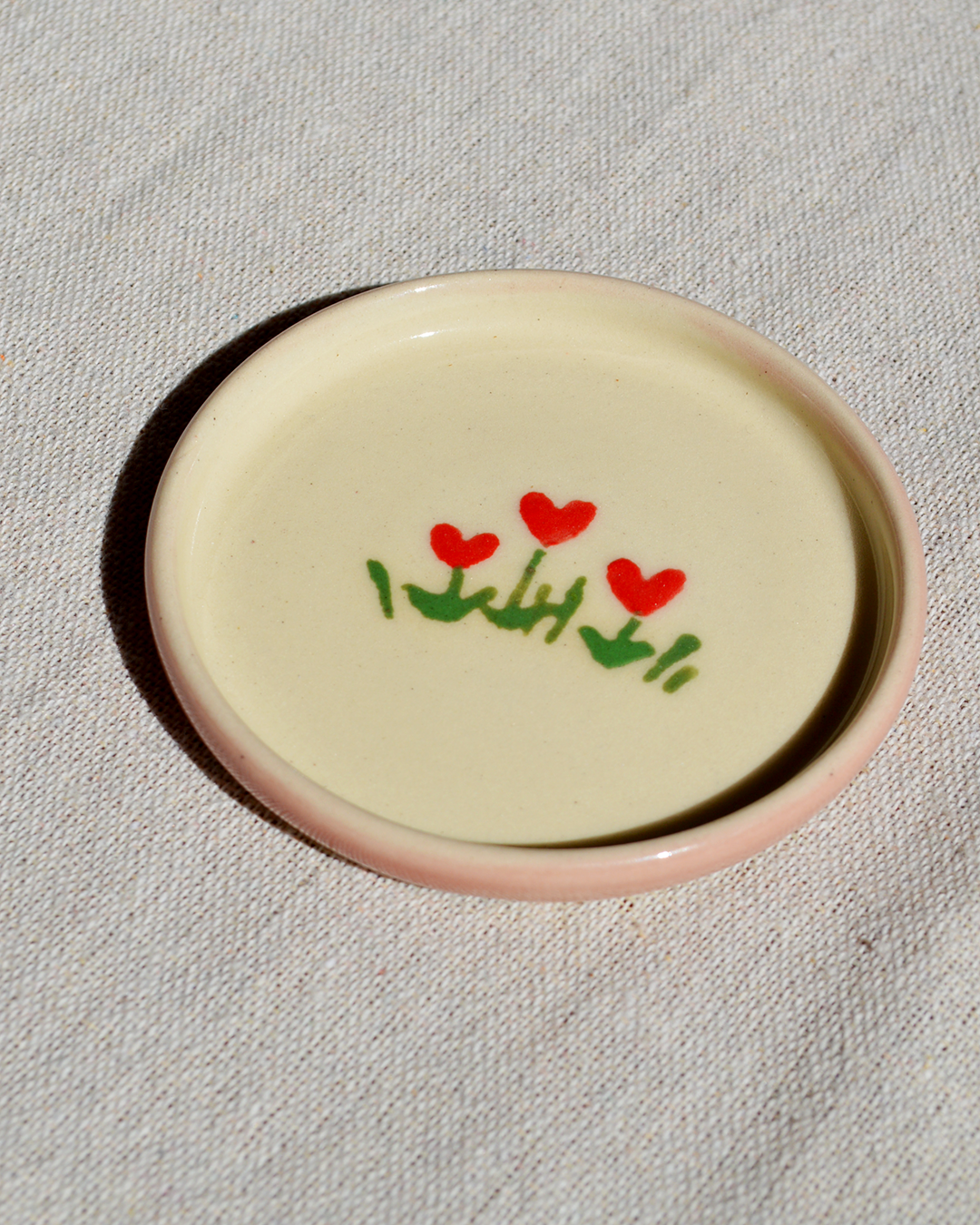 Heart Flowers Trinket Dish