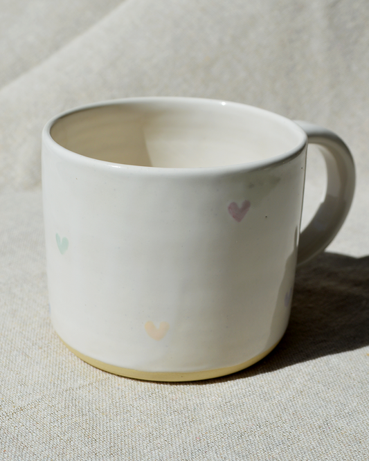 Hearts Mug - White