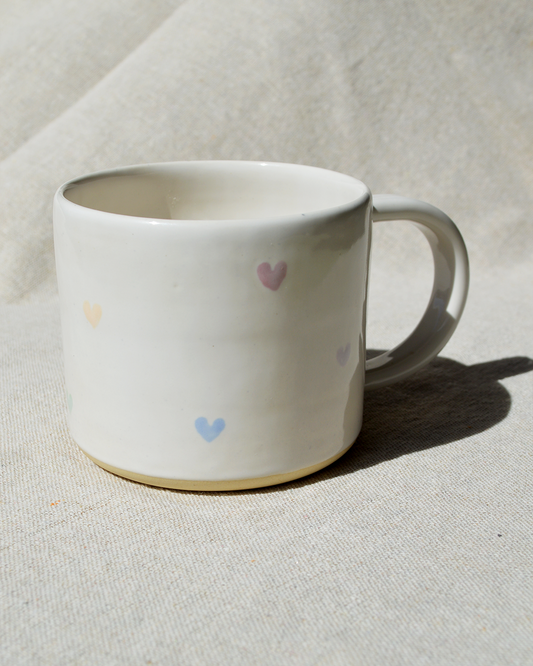 Hearts Mug - White