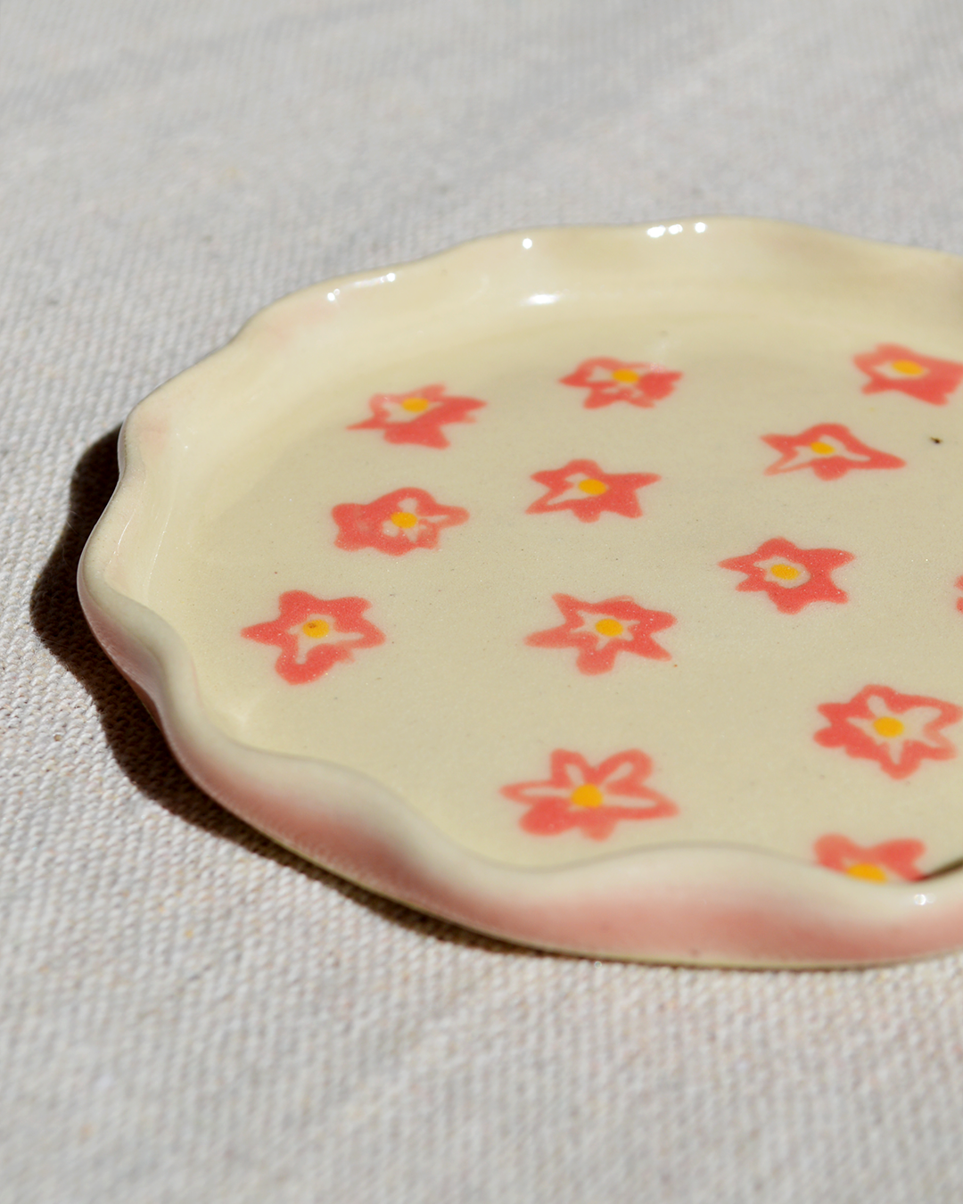 Wavy Flowers Trinket Dish