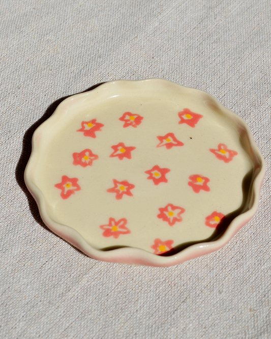 Wavy Flowers Trinket Dish