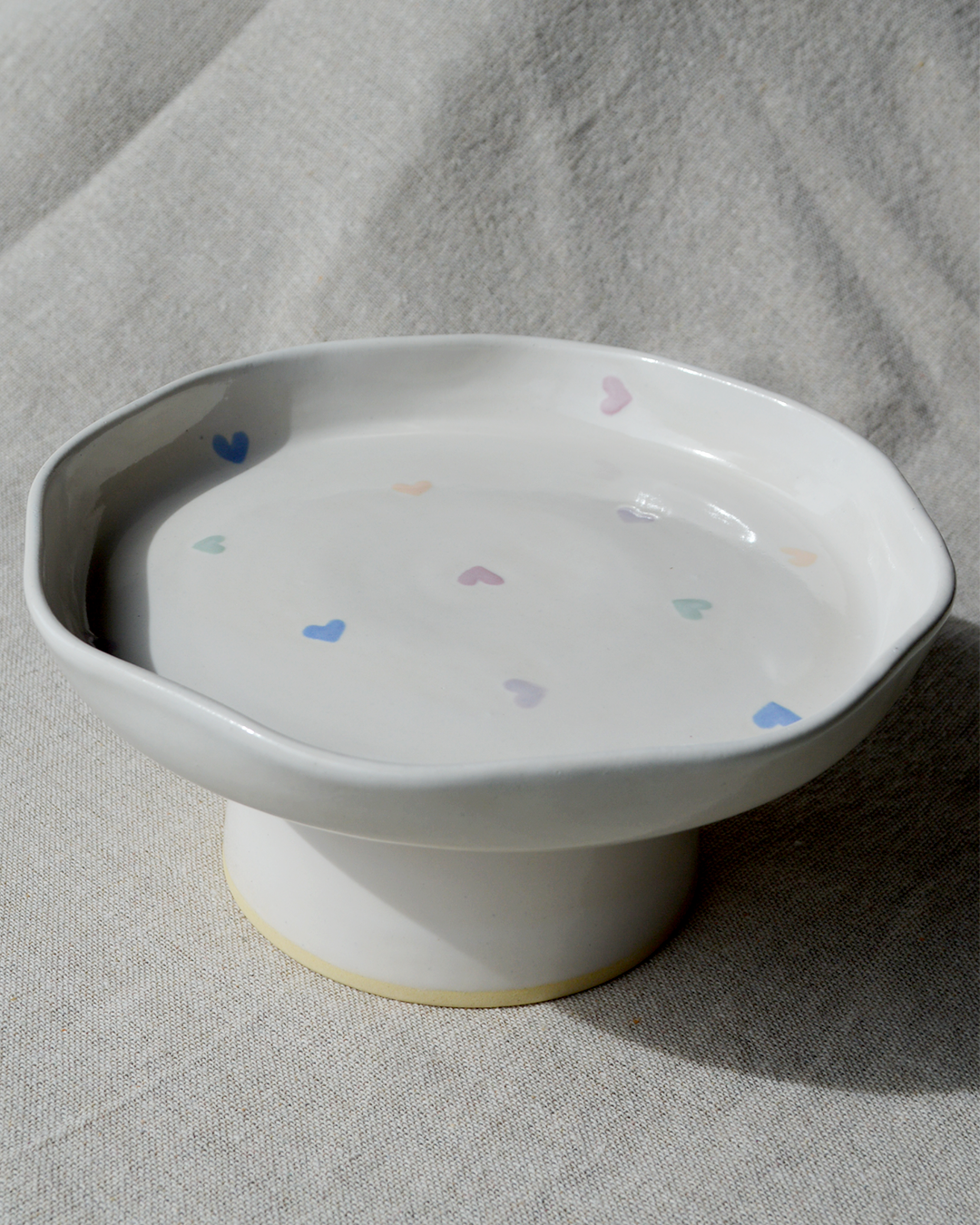 Heart Pedestal Dish