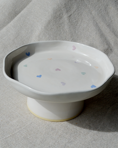 Heart Pedestal Dish